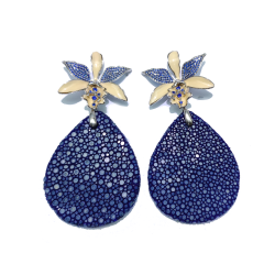 Blue Water Drop Earrings