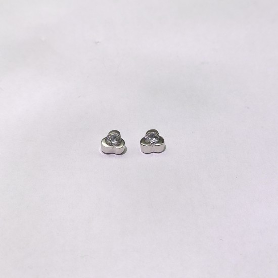 Simple Clover Stud Earrings