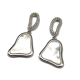 White Mother-of-Pearl Earrings With Diamonds