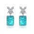 Blue X Stud Earrings