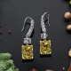 Yellow Diamond Stud Earrings