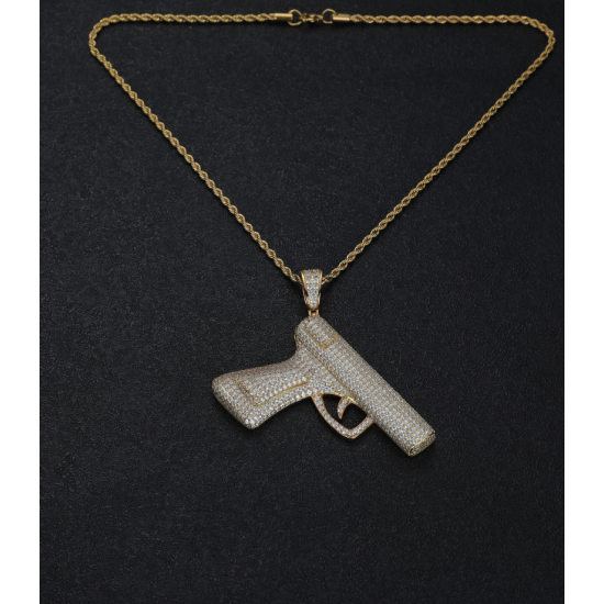 New arrivals hiphop  gun pendant