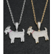 high quality hiphop iced  goat pendant