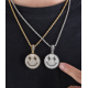 new arrilvas smile face iced out pendant