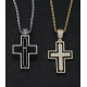 New popular gold and silver plated cross style pendant