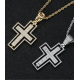 New popular gold and silver plated cross style pendant