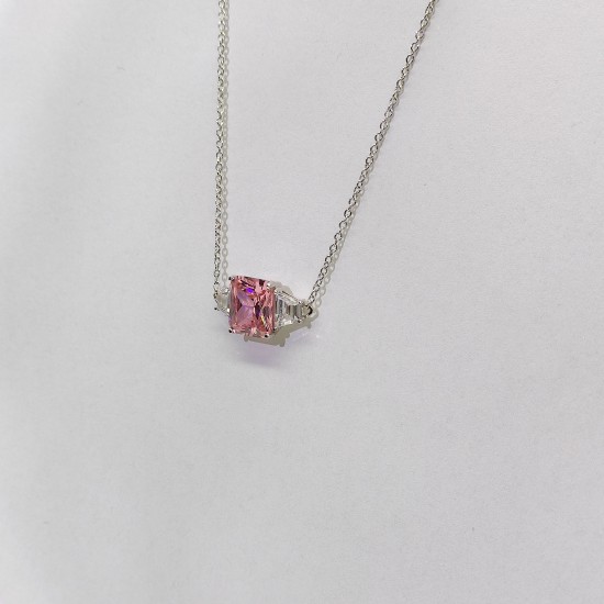 Pink Zircon Necklace