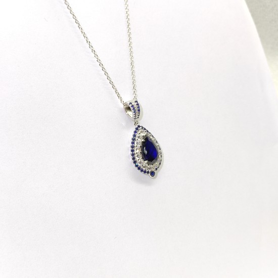 blue drop necklace