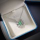 Ice cut bow high carbon diamond pendant