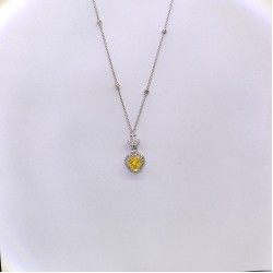 blue heart necklace