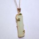 hetian jade rose gold necklace