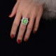 green irregular ring